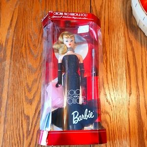 Mattel Solo in the Spotlight Barbie 1960 brand new in box with matching ornament